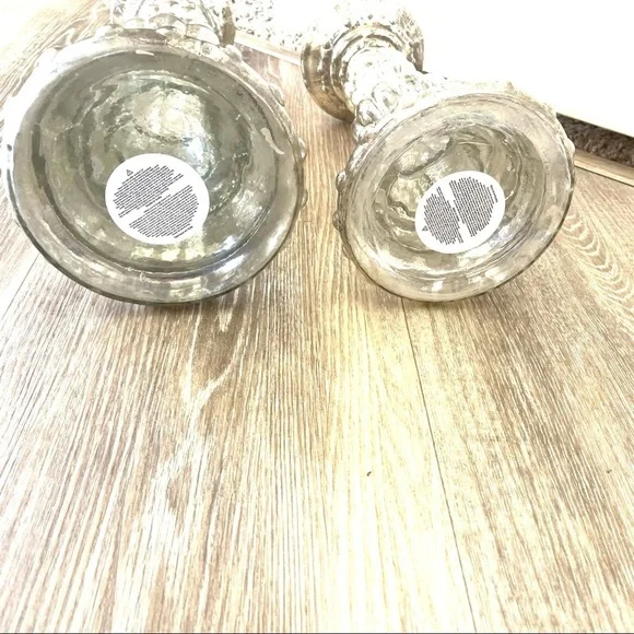 Two silver vintage style candlesticks - Picture 7 of 16